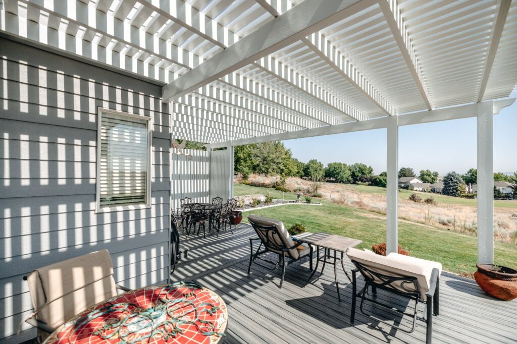 pergola design home value correlation. 