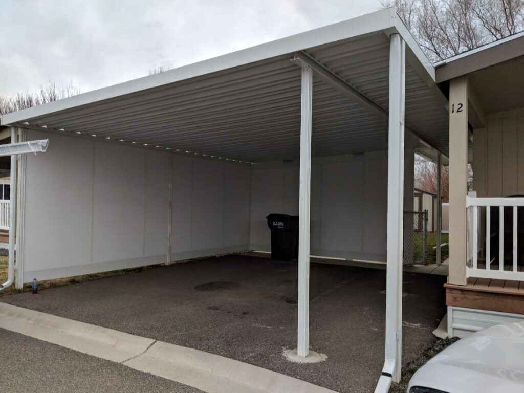 carport storage bins or containers Patio Covers Unlimited NW
