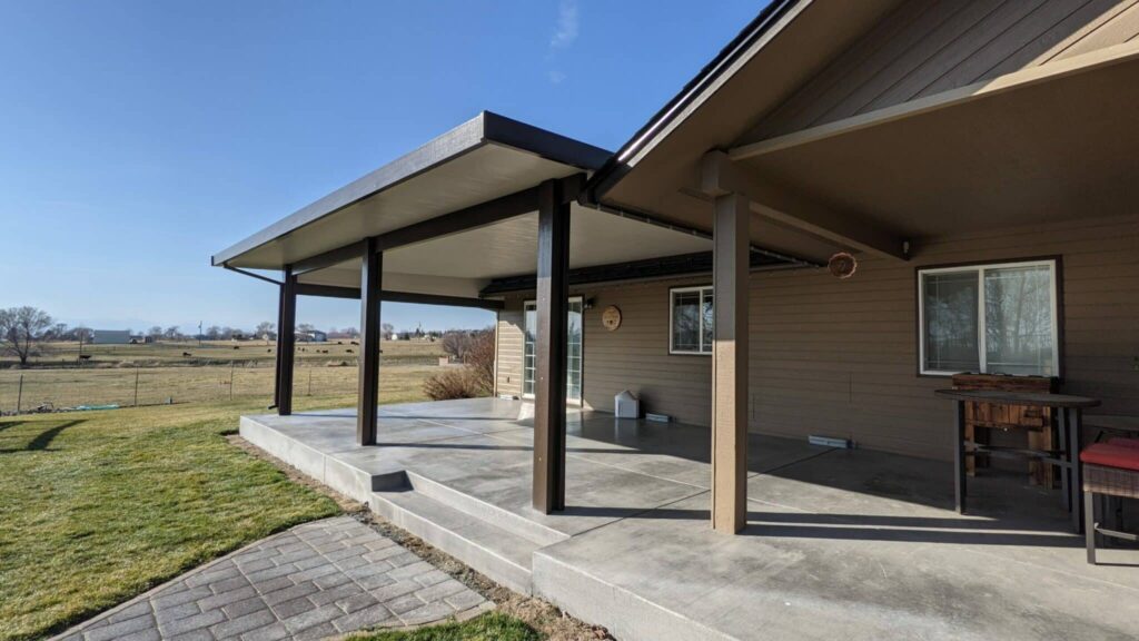 solid patio cover installation