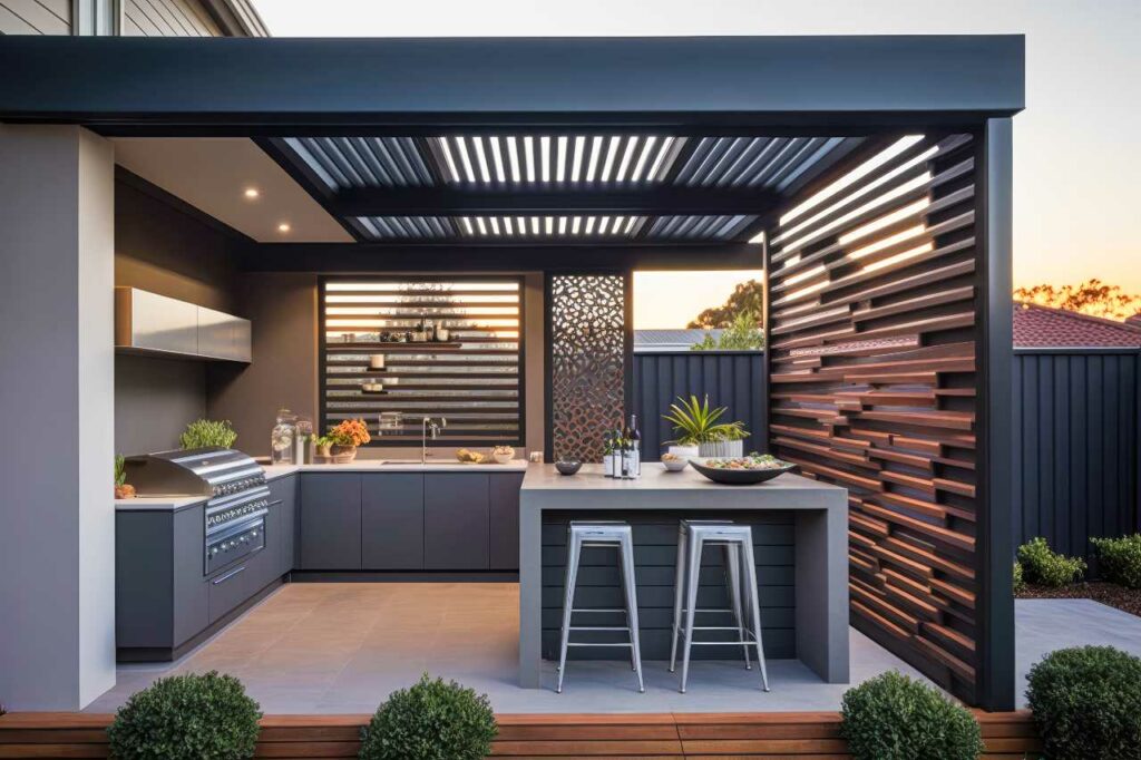 benefits of an outdoor kitchen covers Patio Covers Unlimited